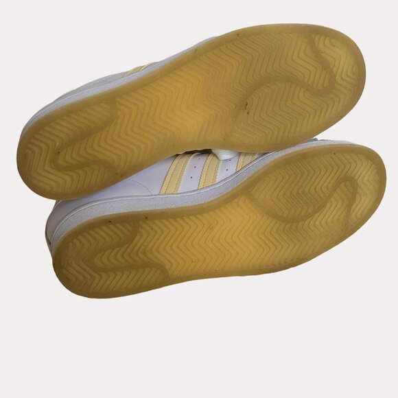 Adidas Womens Superstar Low Shoes Sneakers Easy Yellow White 8.5 - Picture 9 of 10